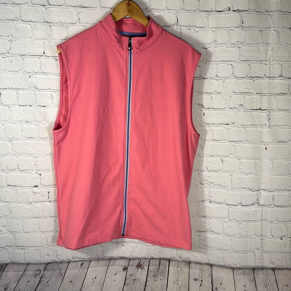 FootJoy Womens Sleeveless  Pink golf Full‎ Zip Shirt size M Medium